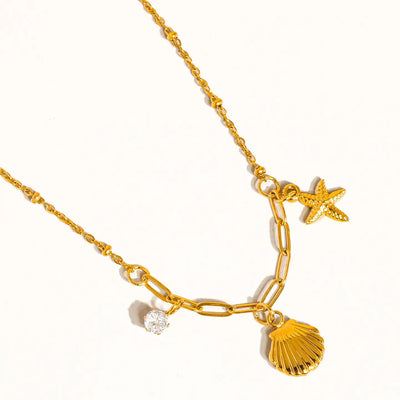 Shell and Start Necklace