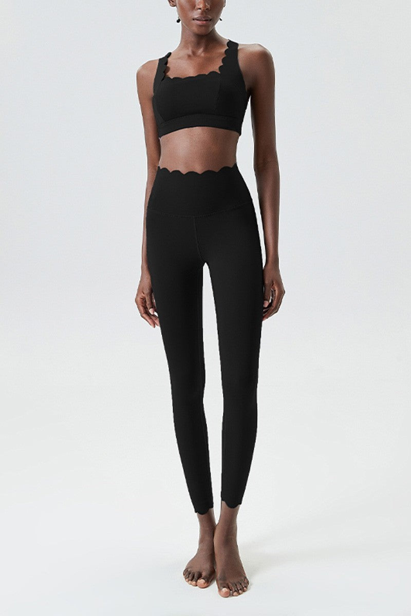 Sports Bra & High Waist Leggings 2 Piece Set