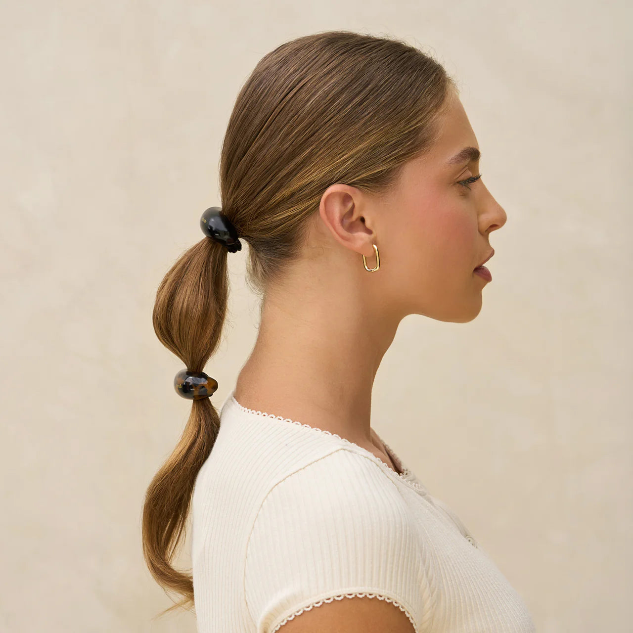 Kitsch Black & Tort Cloud Cuffs - Medium