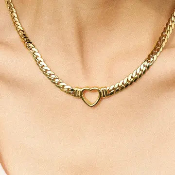 Heart Snake Chain Necklace