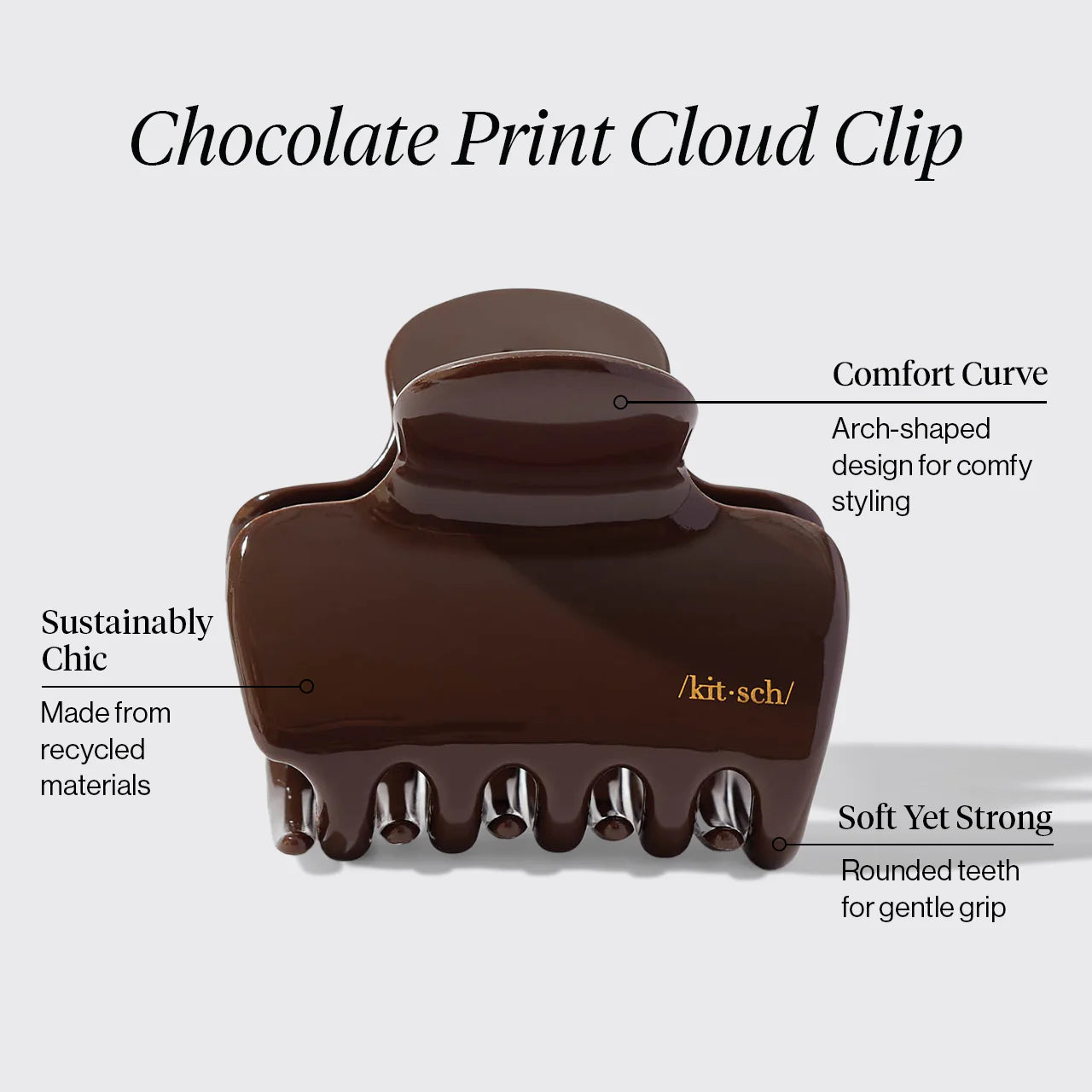Kitsch Chocolate Cloud Claw Clip