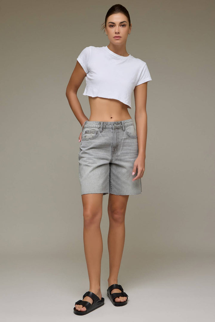 Low Slung Bermuda Shorts
