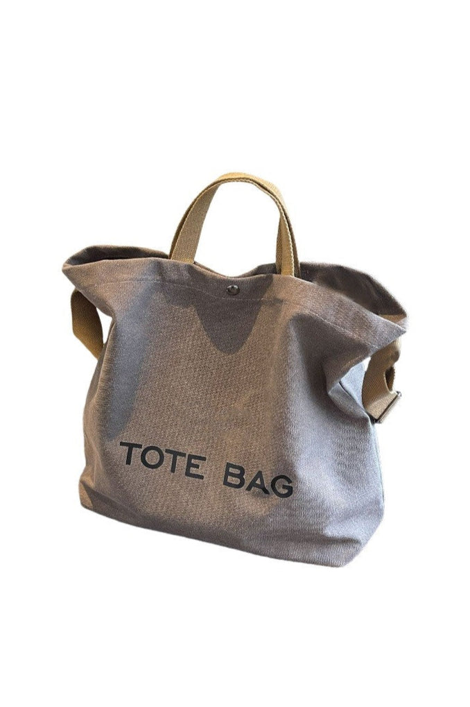 Minimalist Large Capacity Canvas Shoulder "Tote Bag"