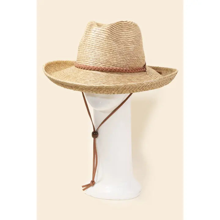 Straw Braided Western Hat