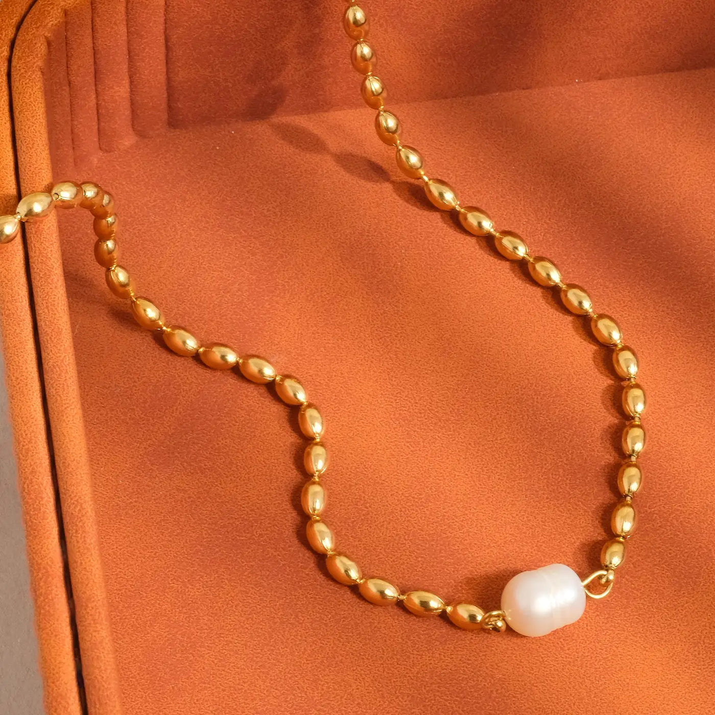 Pearl Ball Chain Necklace