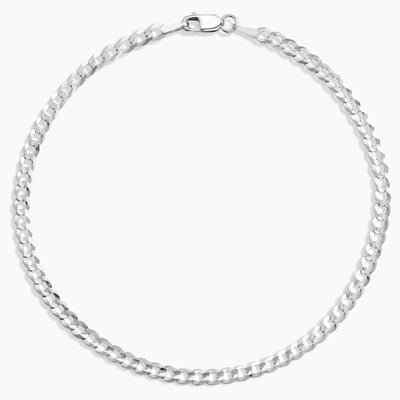 Curb Chain Bracelet in Silver