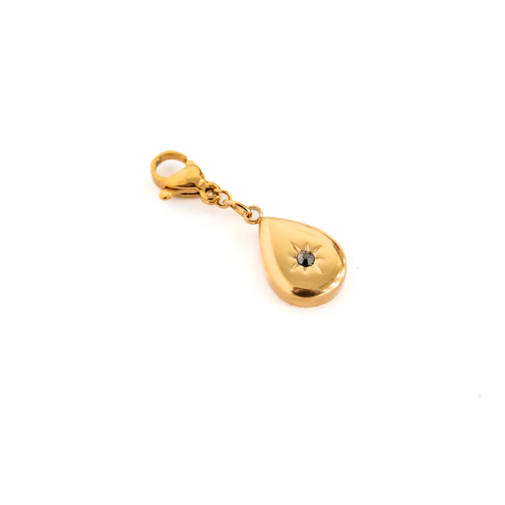 Oval Pendant Charm in Gold