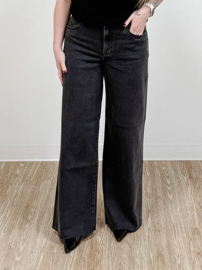Clean Stretch High Rise Wide Leg Jean