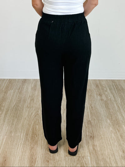 Linen Mix Palazzo Pant