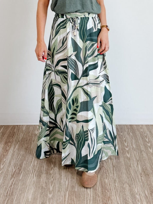 Zoey Fonda High Waist Ankle Skirt