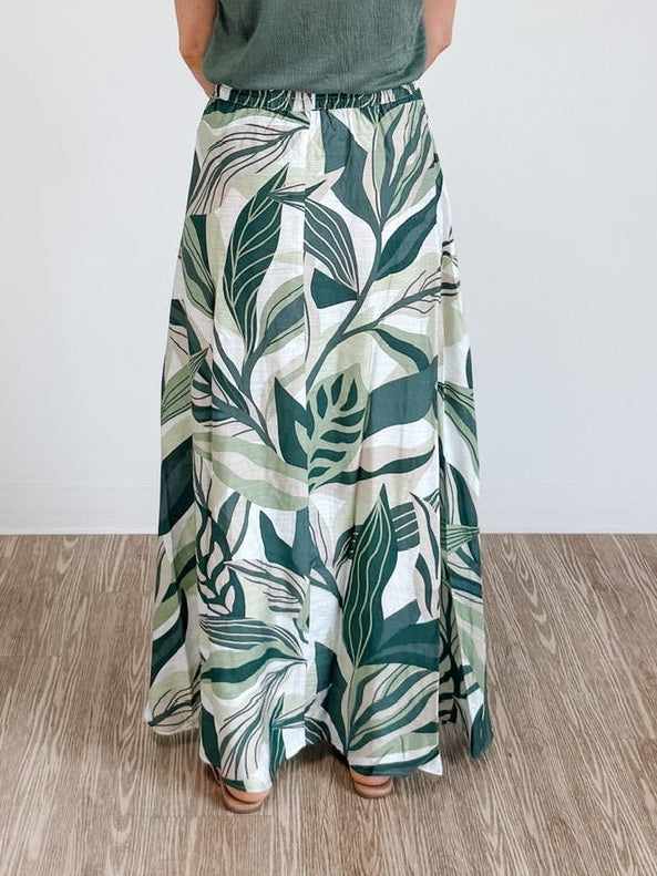 Zoey Fonda High Waist Ankle Skirt