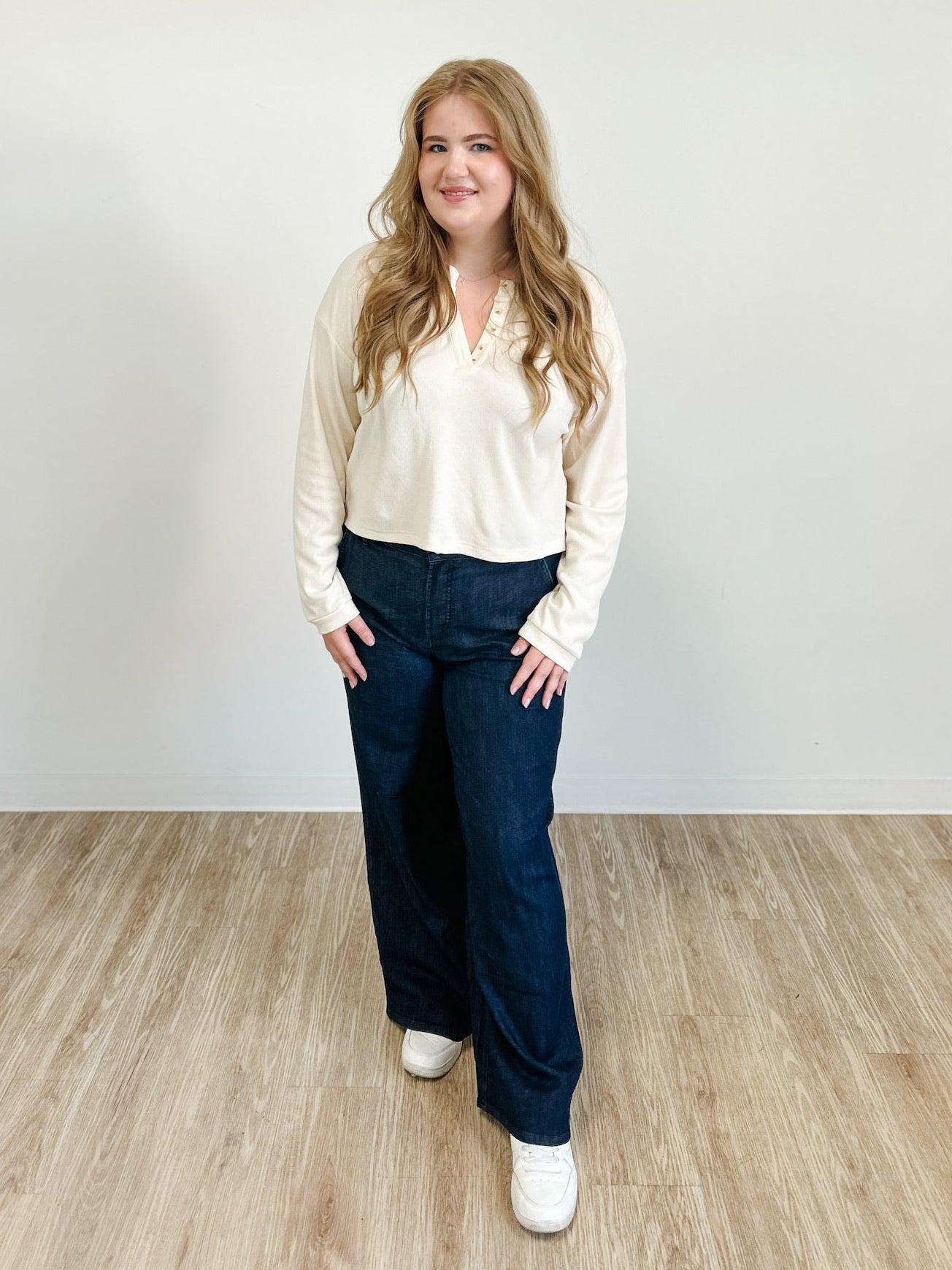 Wide Leg Stretch Denim