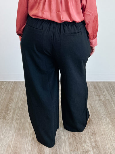 Pleat Wide Leg Pants
