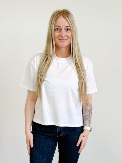 Essential Short Sleeve Tee in White