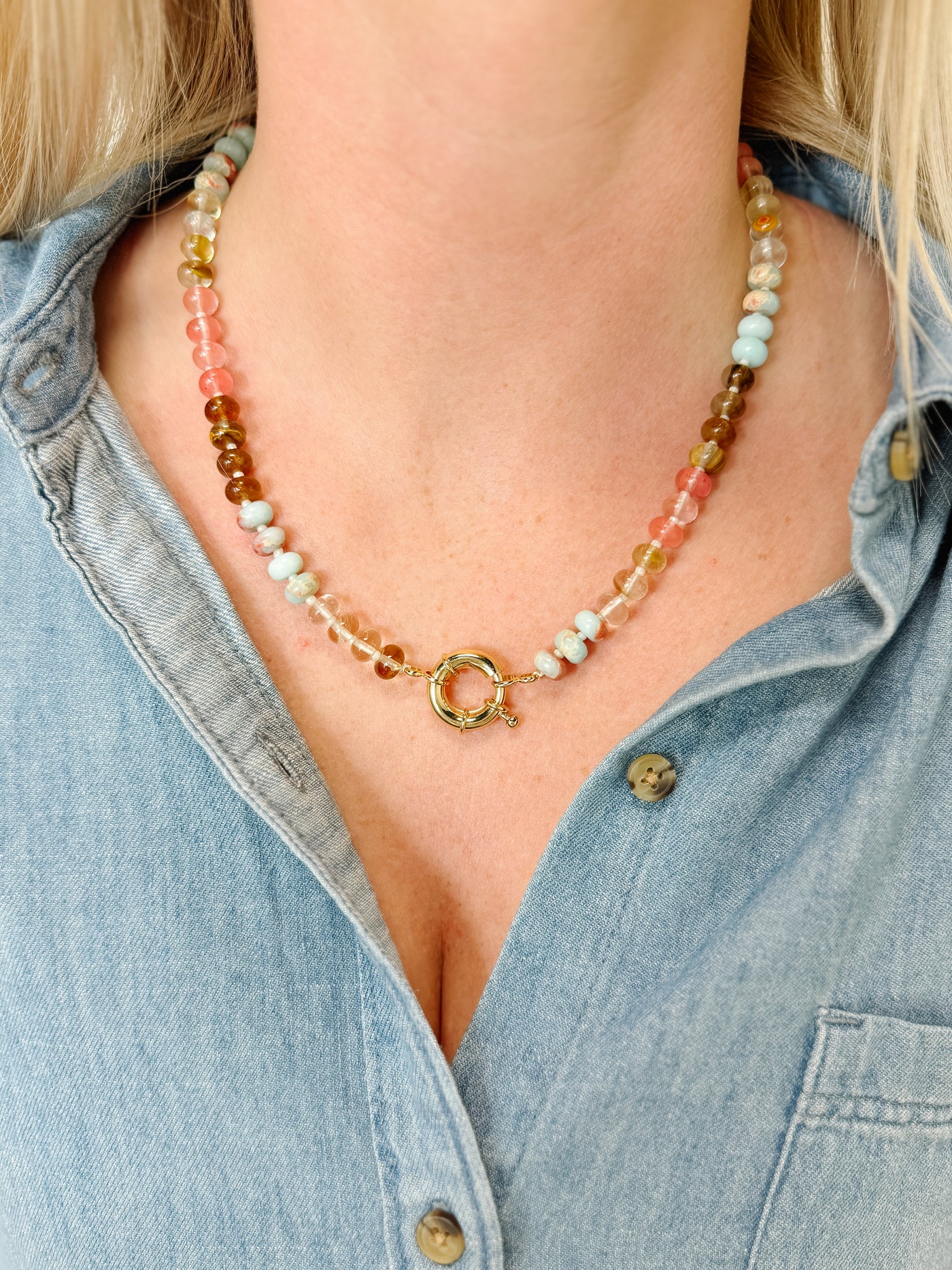 Mixed Gemstone Necklace