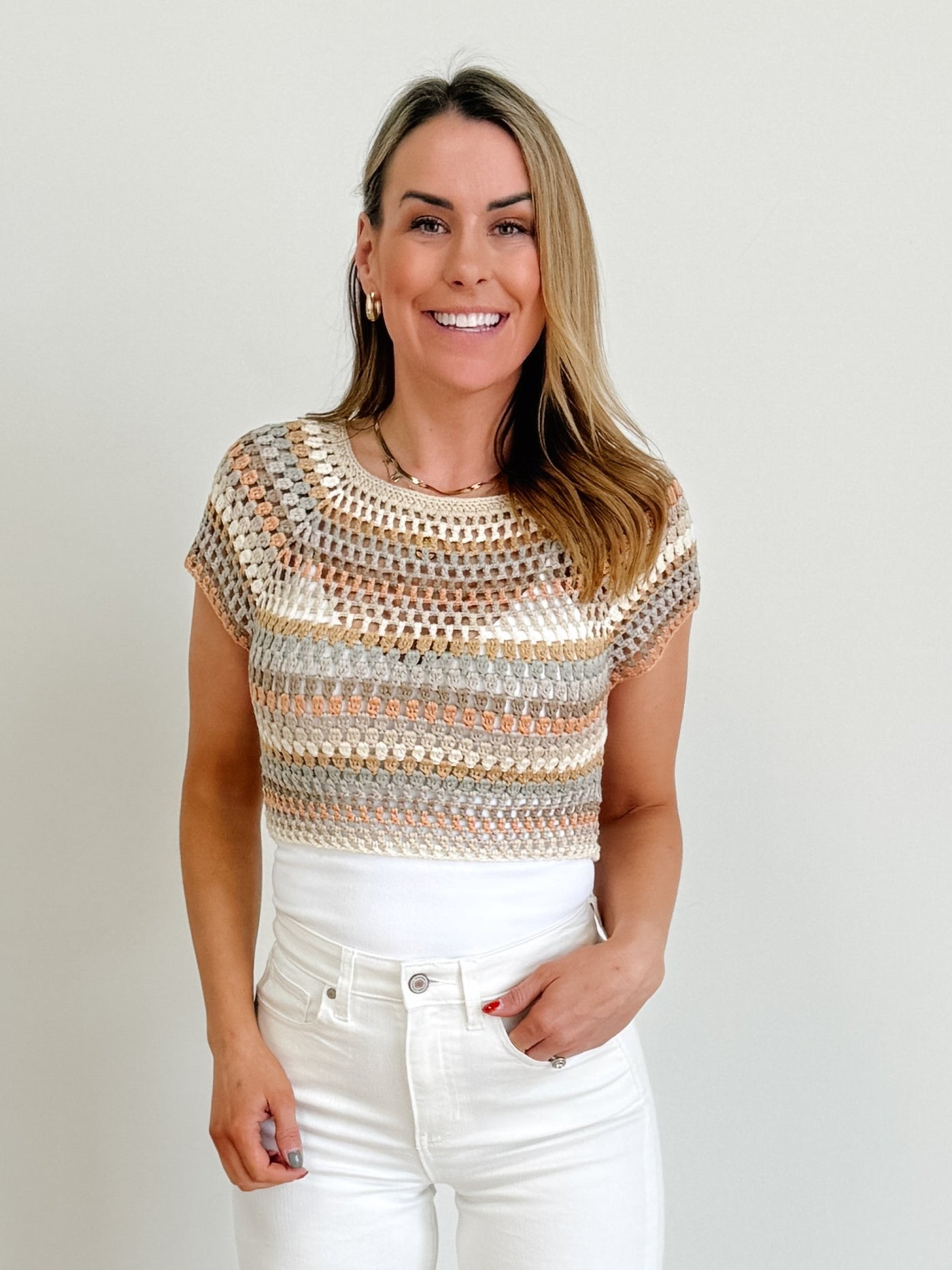 Candy Crochet Top