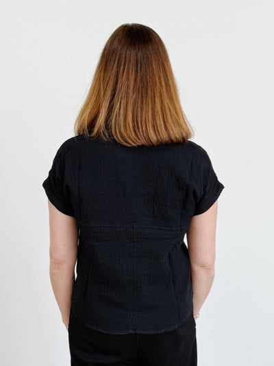 Rosa Button Down Shirt in Black