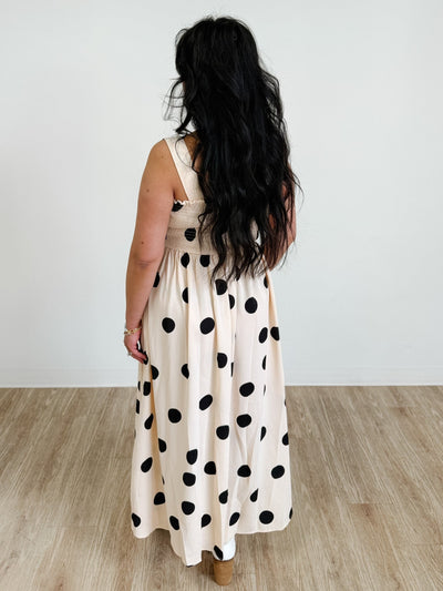 Polka Dot Smocked Tank Dress
