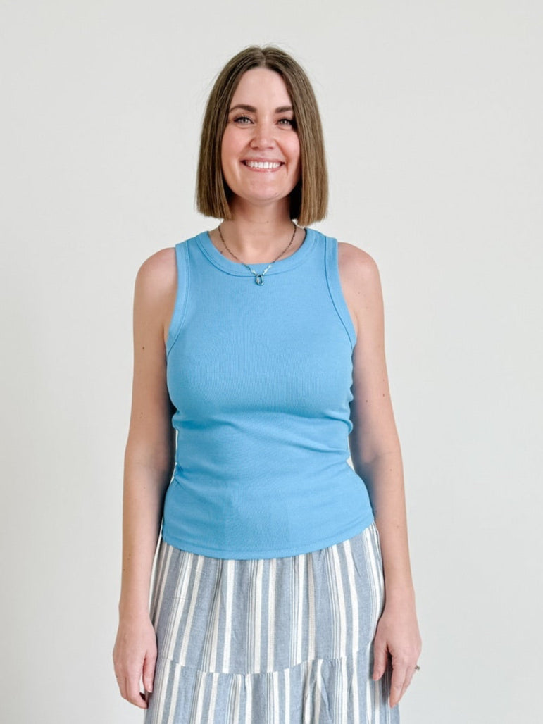 Thread & Supply Edlin Tank in Cerulean Blue