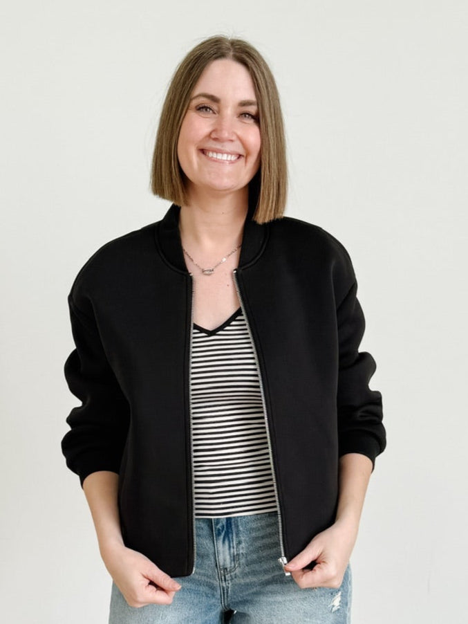 Arista Life Life Sleeve Scuba Bomber Jacket