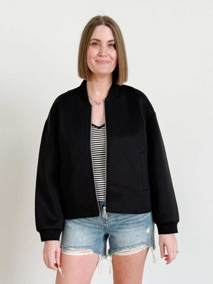 Arista Life Life Sleeve Scuba Bomber Jacket
