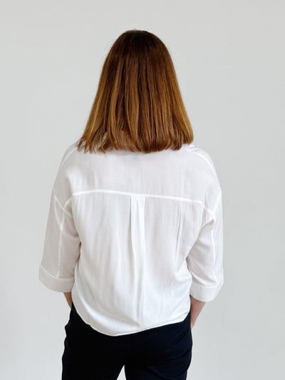 3/4 Sleeve Button Up Blouse