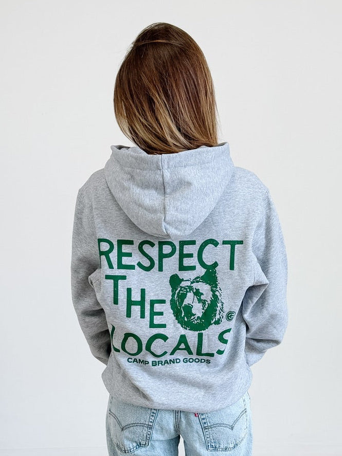 "Respect The Locals" Bear Vintage Hoodie