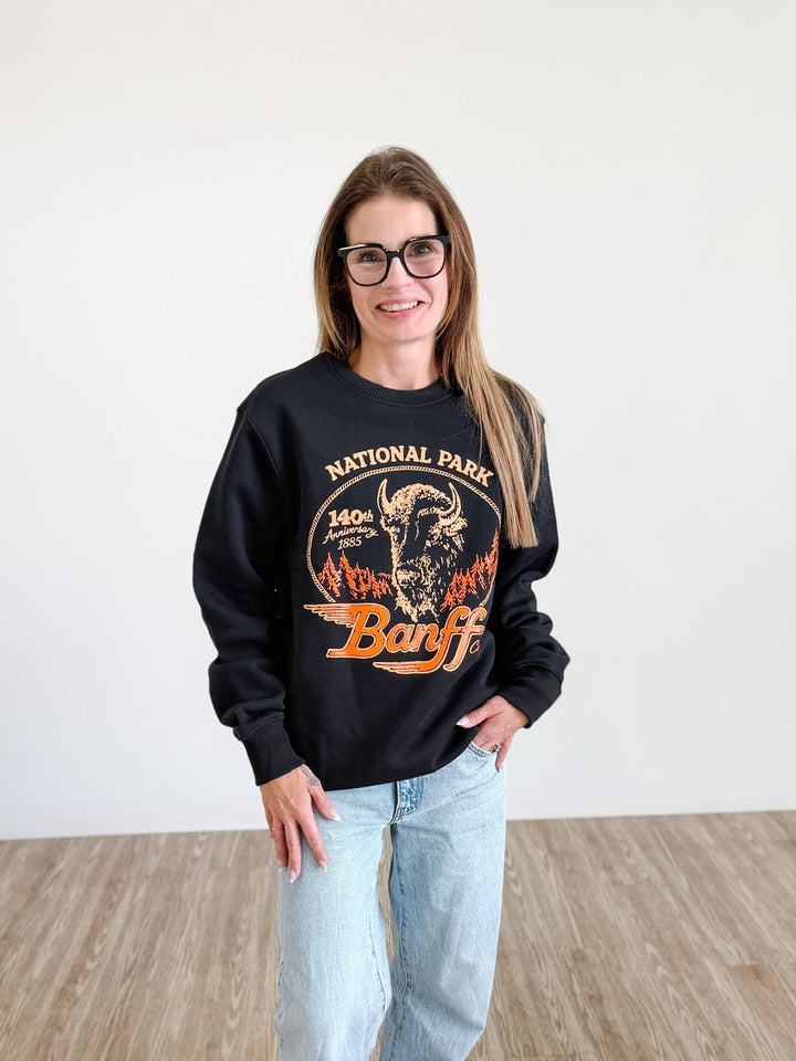 Banff Bison Vintage Crewneck