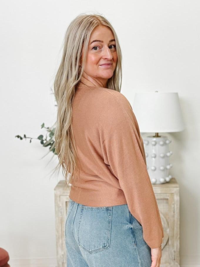 Oversized Dolman Sleeve Sweater in Bisque