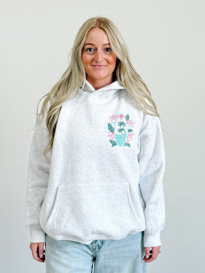 Surfing the Waves Embroider Hoodie