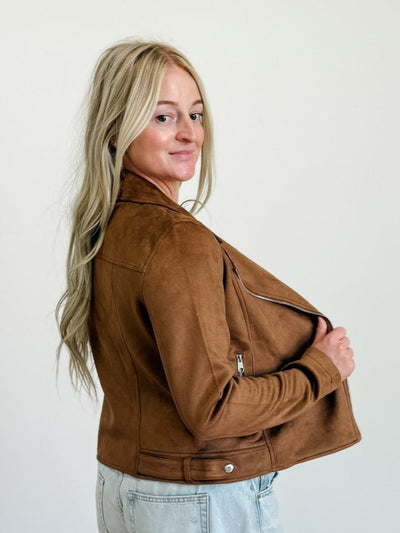 Jose Short Faux Suede Jacket