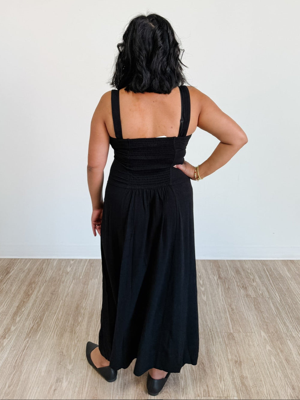 ワンピース FOLKS THE LABEL Square Neck Maxi Dress QINSEN Women's Square Neck with Lace Detail Long Maxi Dress