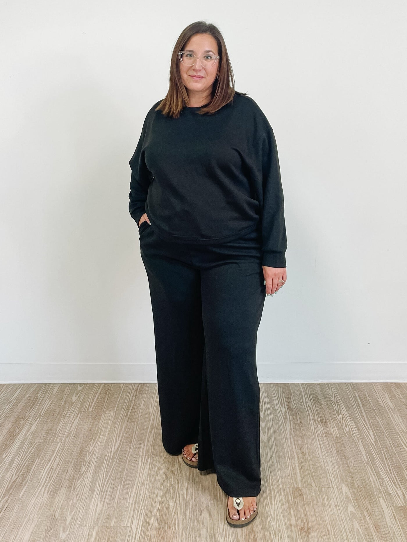 The Sandy Scuba Matching Set in Black