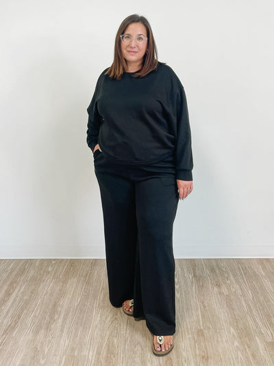 The Sandy Scuba Matching Set in Black