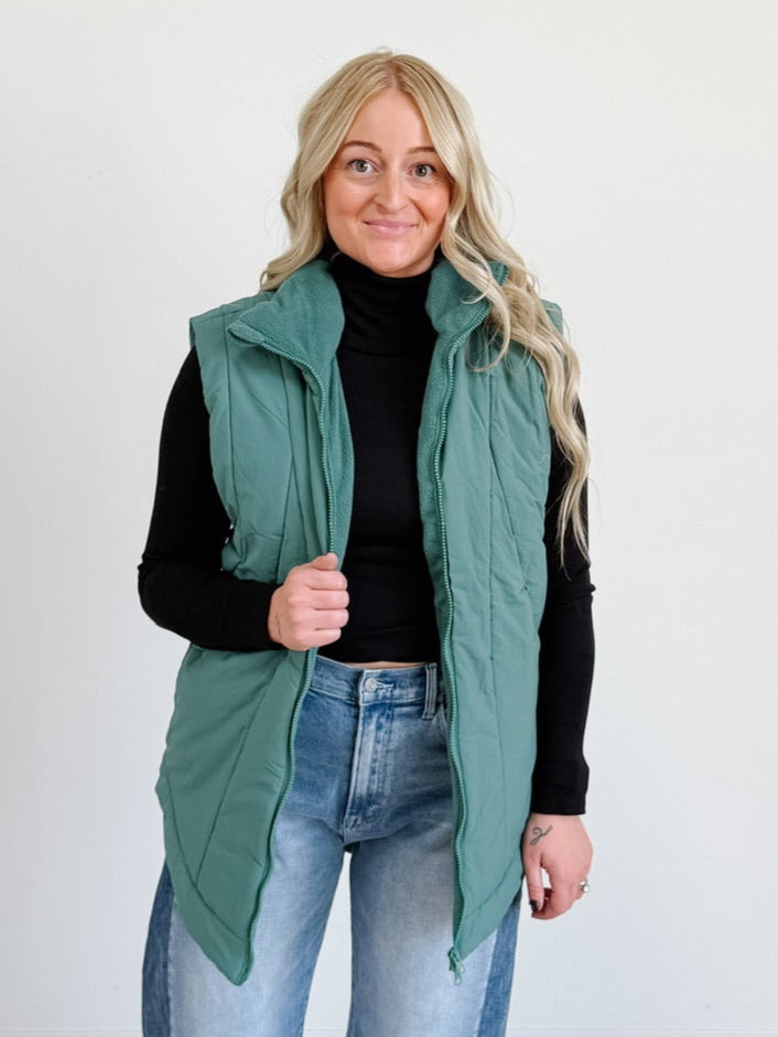 Summit Curve Longline Puffer Vest