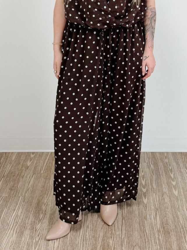Flowy Polka Dot Palazzo Pants