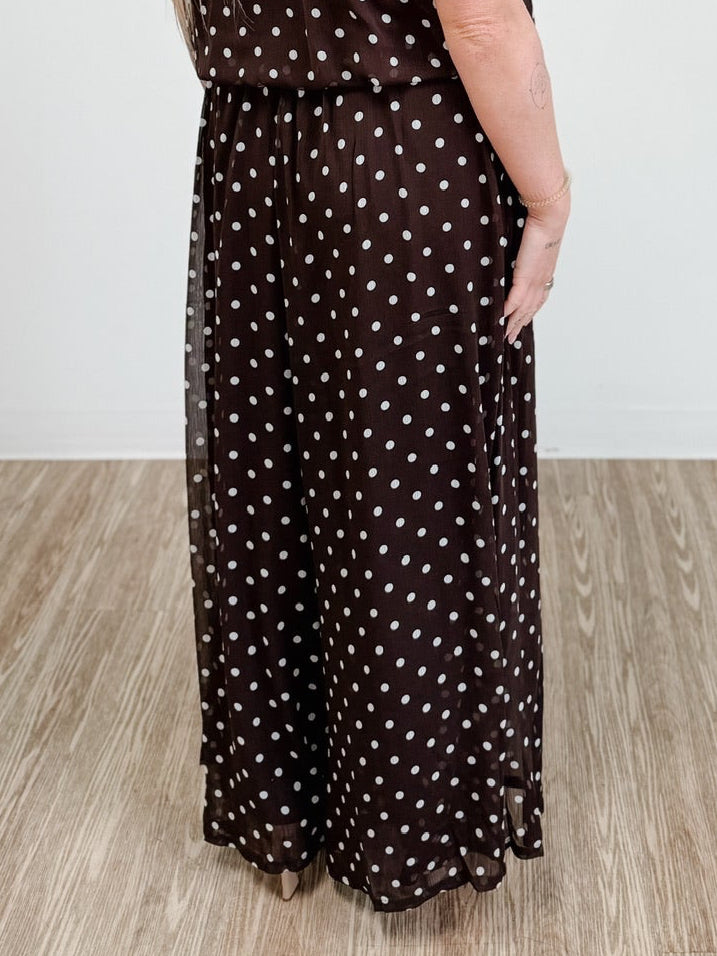 Flowy Polka Dot Palazzo Pants