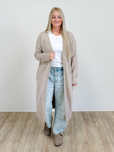 Longline Open Cardigan