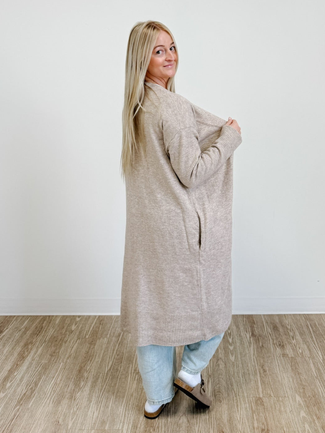 Longline Open Cardigan