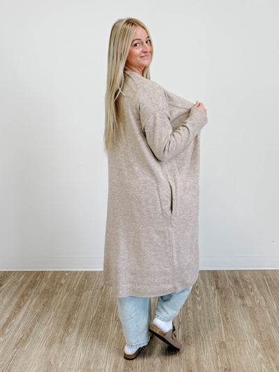 Longline Open Cardigan
