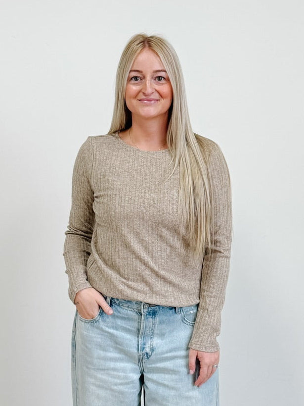 Boatneck Textured Top