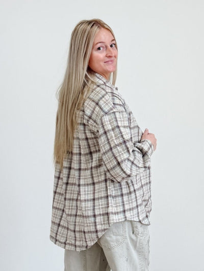 Ashley Plaid Long Sleeve Flannel