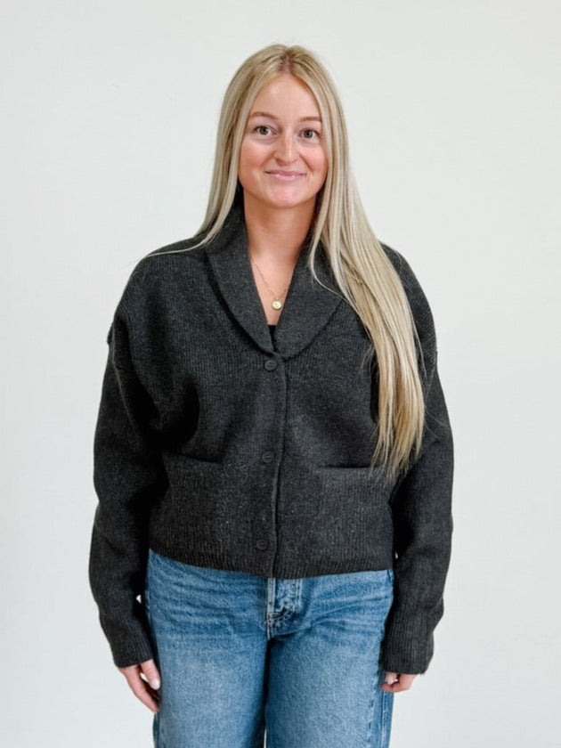 Candice Cardigan in Gravel