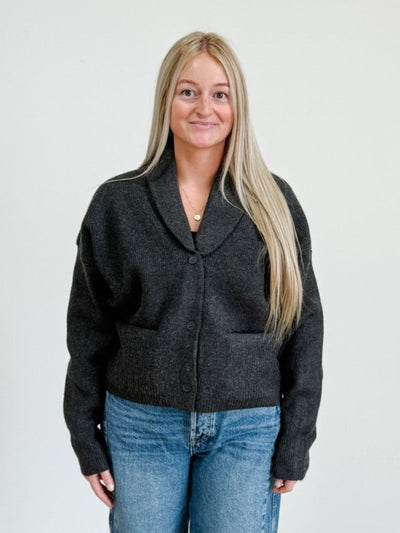 Candice Cardigan in Gravel