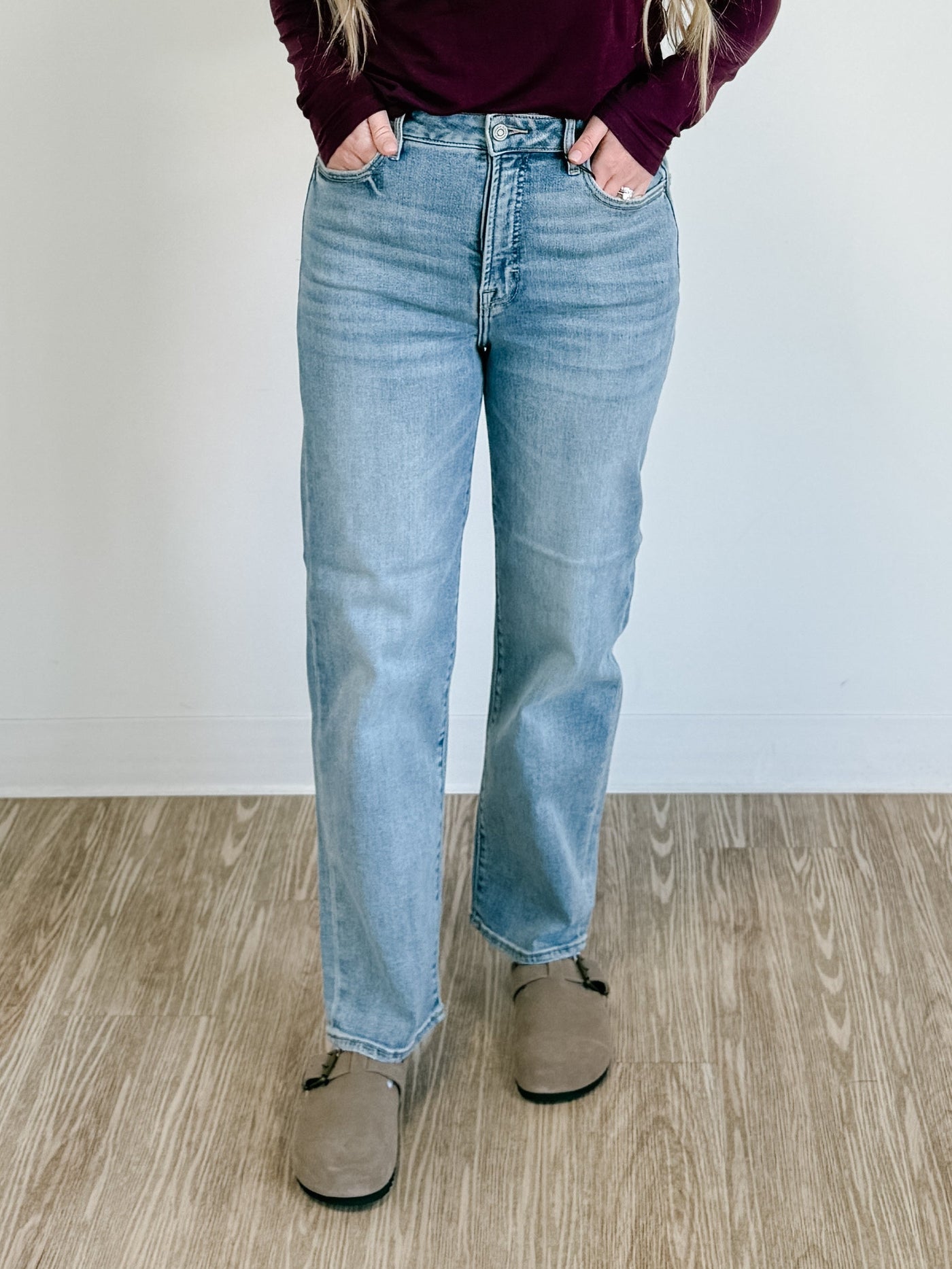 Clean Stretch Straight Leg Jean