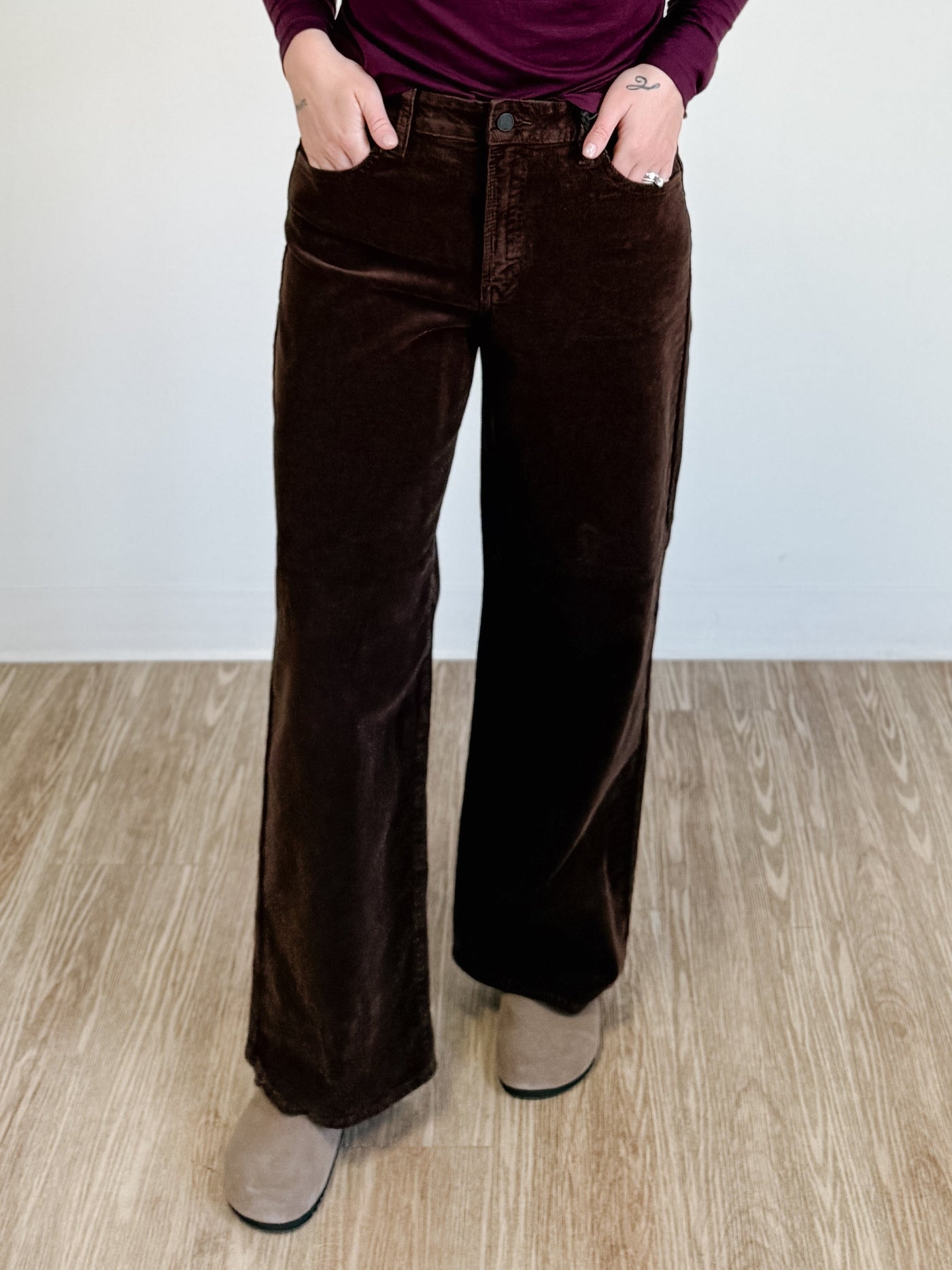 Wide Leg Corduroy Pants