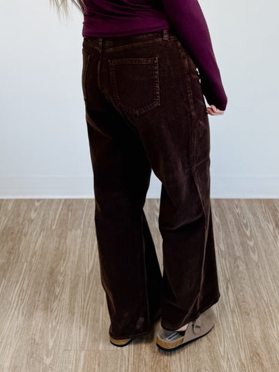 Wide Leg Corduroy Pants