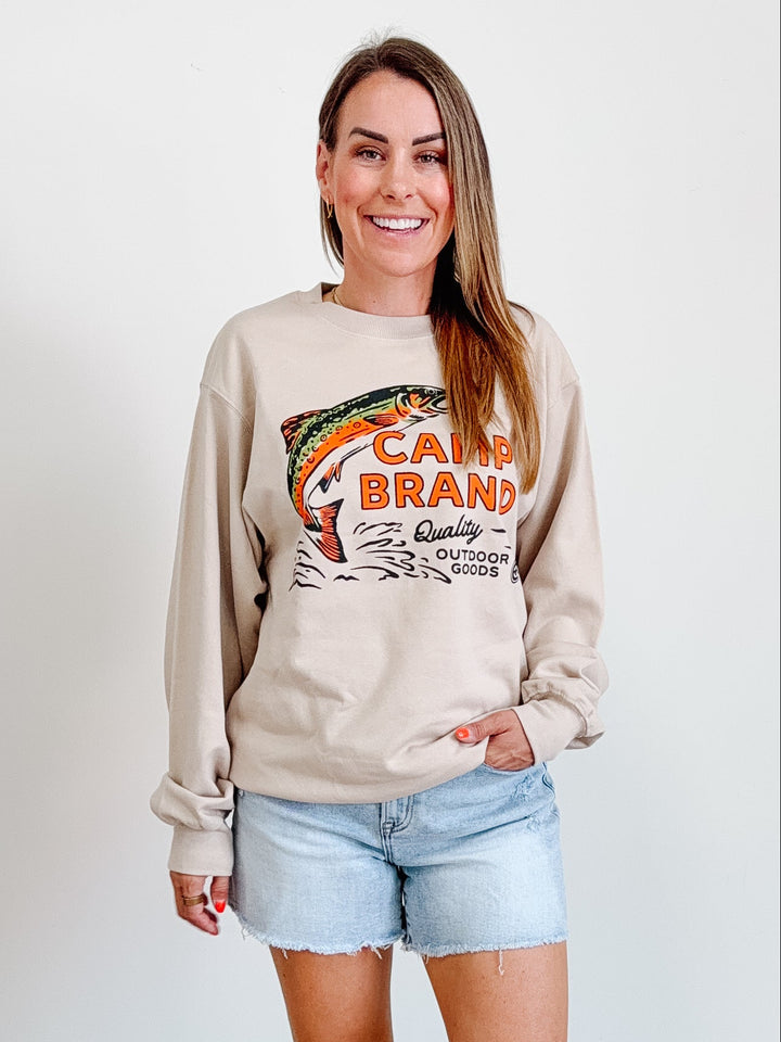 Camp Brand "Trout" Crewneck Sweatshirt