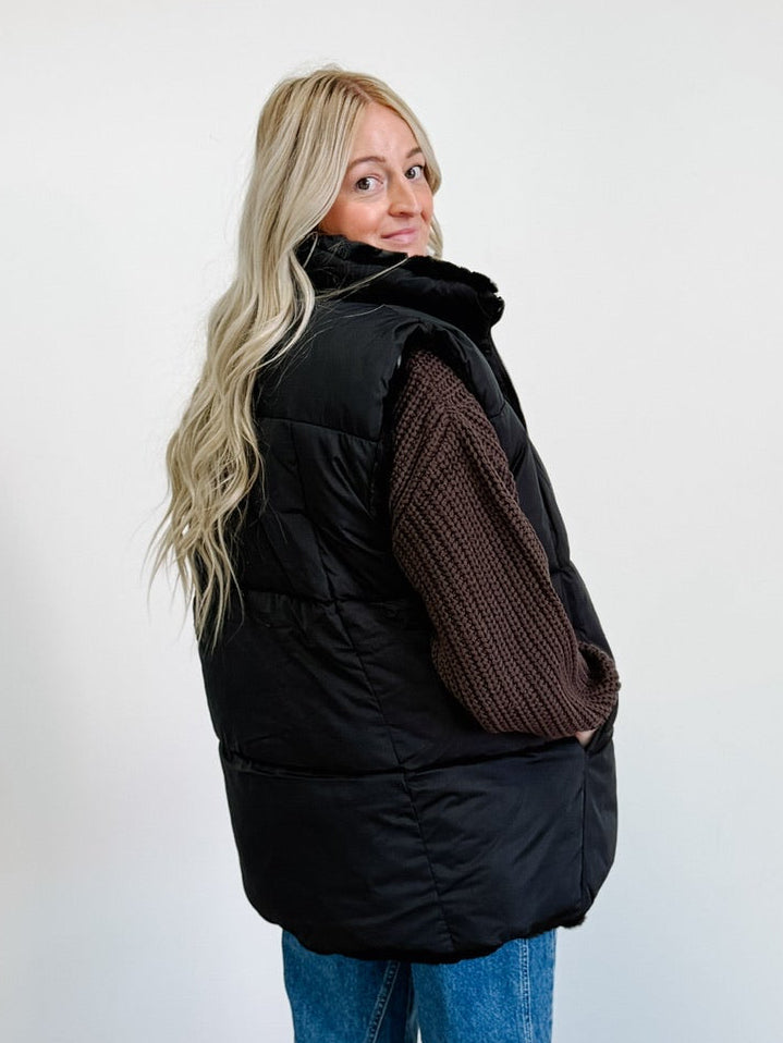 Reversible Oversized Puffer Vest