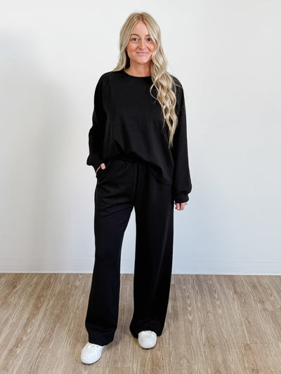 The Sandy Scuba Matching Set in Black